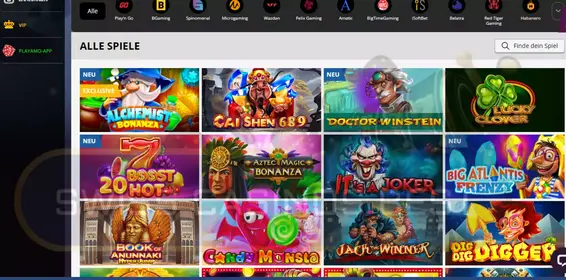 Spiele im Playamo casino online 