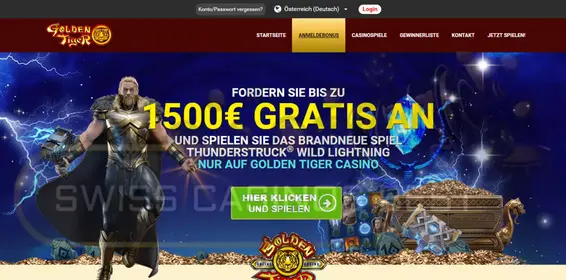 Golden Tiger online casino schweiz