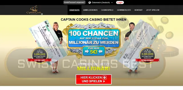 Bewertung Captain Cooks Casino 