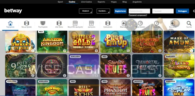 Betway casino online spiele