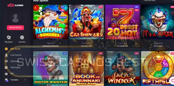 Spiele im Woo casino online 